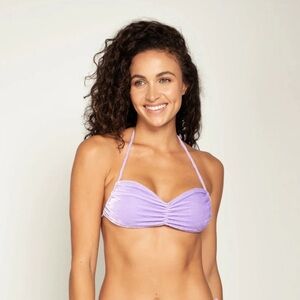 ANTHROPOLOGIE PEIXOTO TYRA BIKINI TOP IN LAVENDER XS